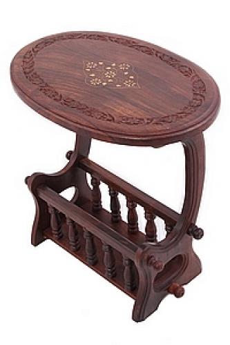 Стол дерево  с инкрустацией №192