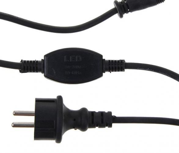 Комплект для подкл. гирлянд Занавес до 6000 LED, Н.Т. Каучук 2W, фикс