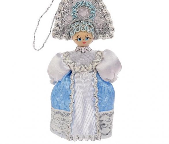 Новогодняя кукла-подвеска Снегурочка МИКС  (АК16)