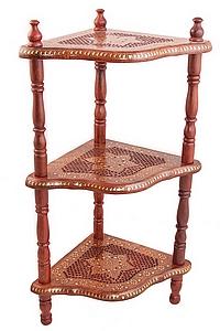 Этажерка резная дерево 3-х ярусная №183