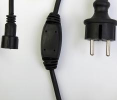 Комплект для подкл. гирлянд Бахрома до 6000 LED, Н.Т. Каучук 3W, фиксинг