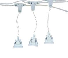 Шнур питания для светодиодных сосулек, 10 м, 20 розеток под вилку