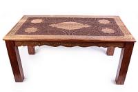 Стол дерево с инкрустацией  №96